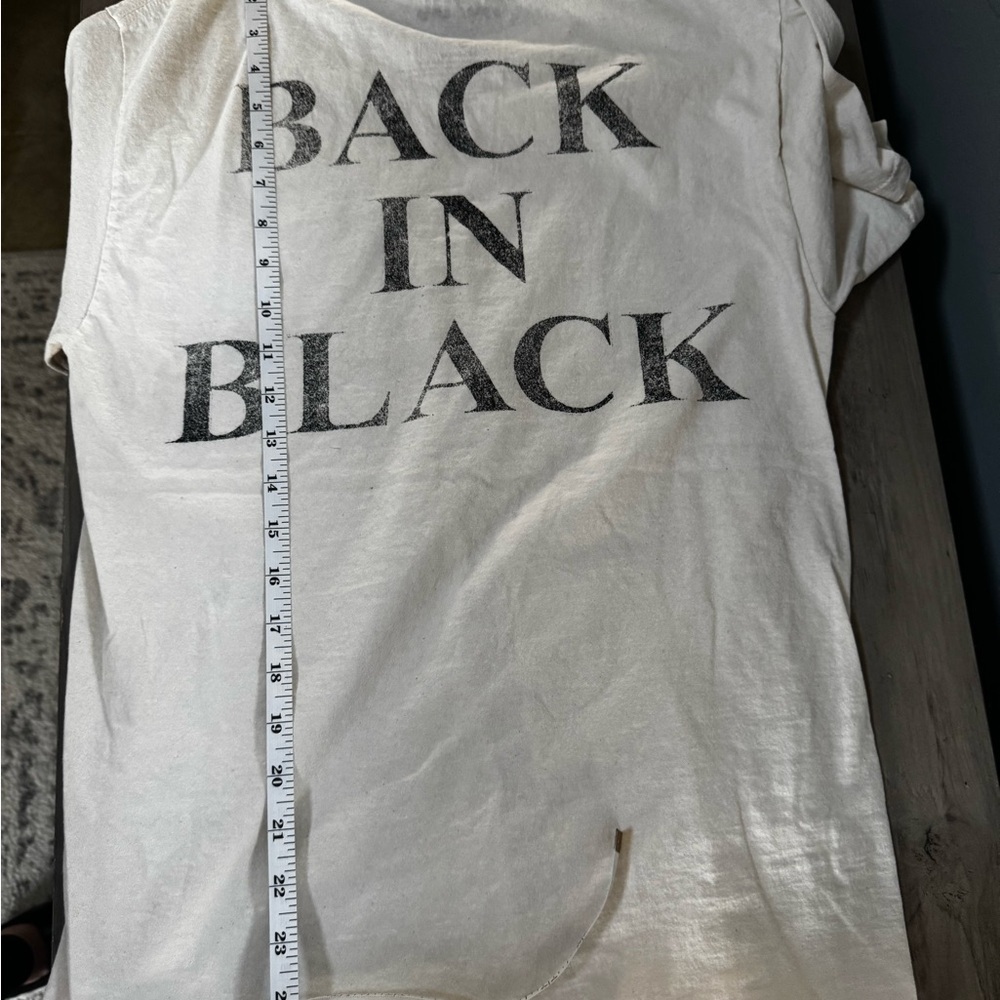 AC/DC White Tee with Black Logo - Picture 4 of 6
